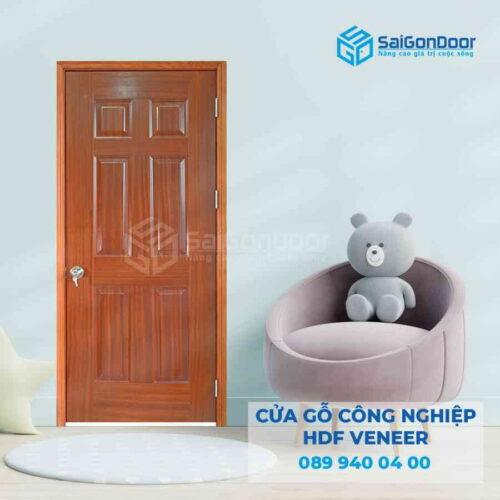 Cửa Gỗ HDF Veneer 6A xoan dao