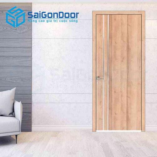 Cửa Gỗ MDF Melamine P1R2 inox