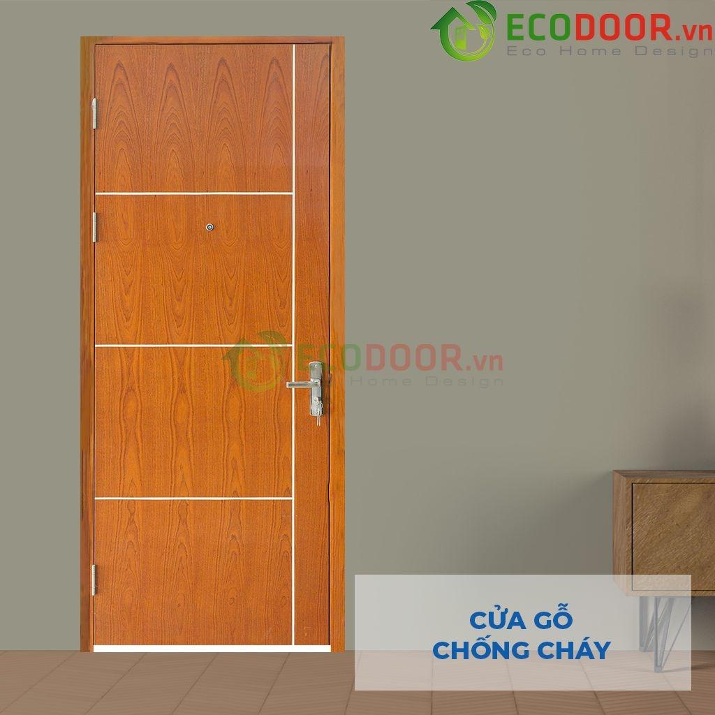 Dòng cửa chống cháy của Ecodoor có mẫu mã đẹp, khả năng chống cháy tốt.