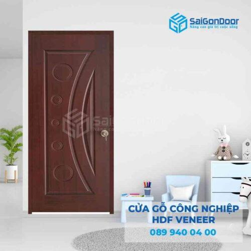 Cửa Gỗ HDF Veneer 1K cam xe