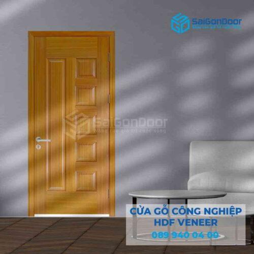 Cửa Gỗ HDF Veneer 6B sapele 5