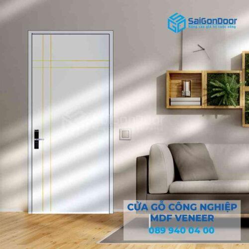 Cửa Gỗ MDF Veneer P1R4a 2