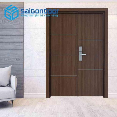 Cửa Gỗ Công Nghiệp MDF Laminate 2P1R51s