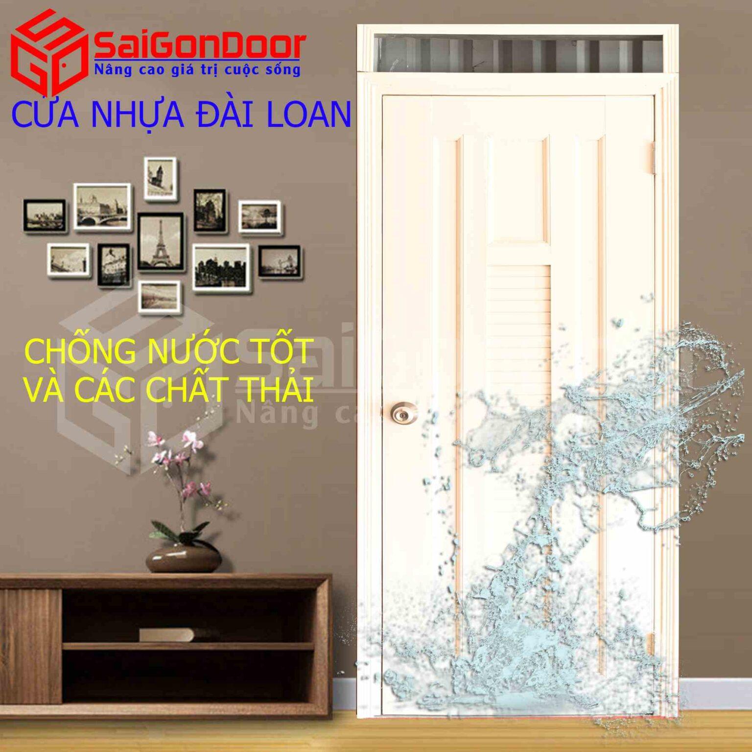 Cửa nhựa Đài Loan chống nước tốt, dễ vận chuyển, giá rẻ