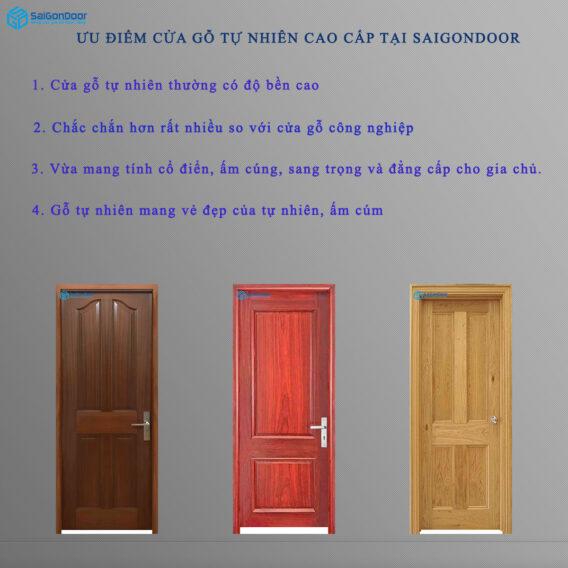 Ưu điểm của cửa gỗ tự nhiên tại SaiGonDoor