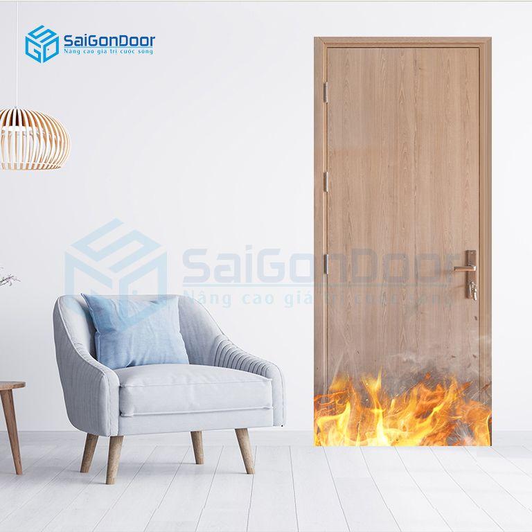 Cửa ngăn phòng an toàn MDF Laminate P1