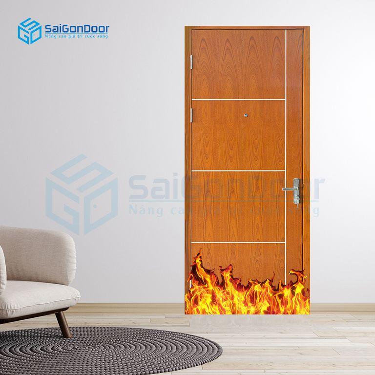Cửa gỗ chống cháy cho nhà ở cao cấp