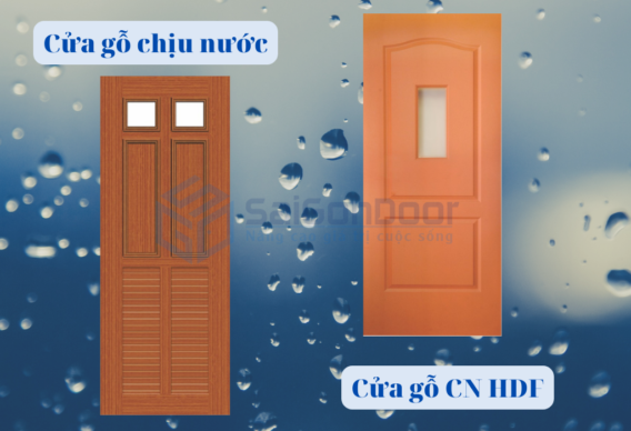 So sánh cửa gỗ chịu nước và cửa gỗ công nghiệp HDF
