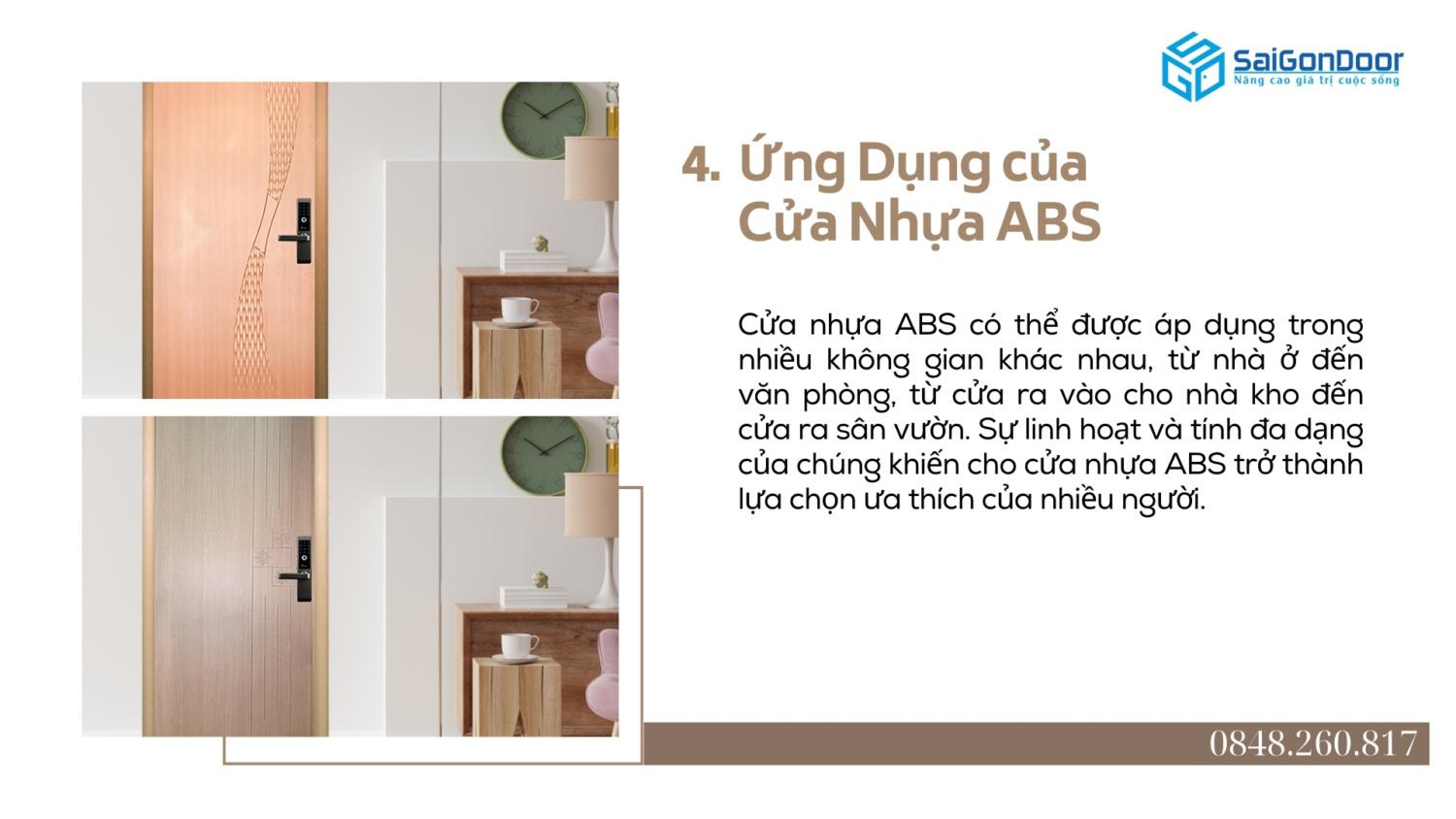 Cửa nhựa ABS: sức hút của cửa nhựa ABS trên thị trường