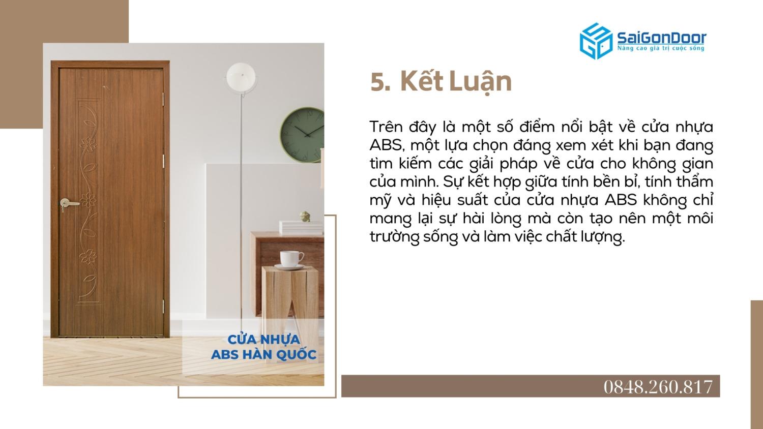 Cửa nhựa ABS: sức hút của cửa nhựa ABS trên thị trường