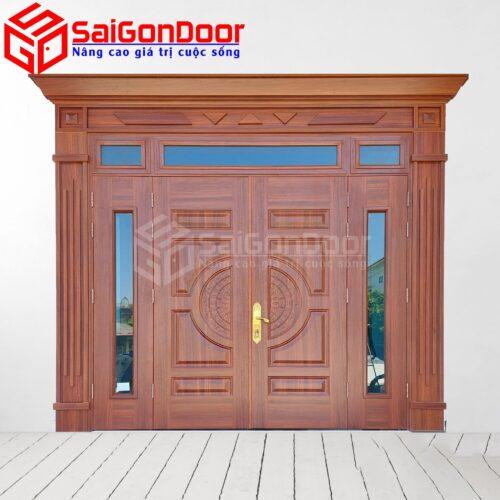 Cửa Thép Vân Gỗ SGD-KM.TVG-4C.16