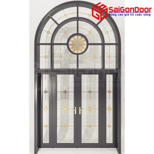 Cửa Nhôm Vân Gỗ SGD-CNVG-15
