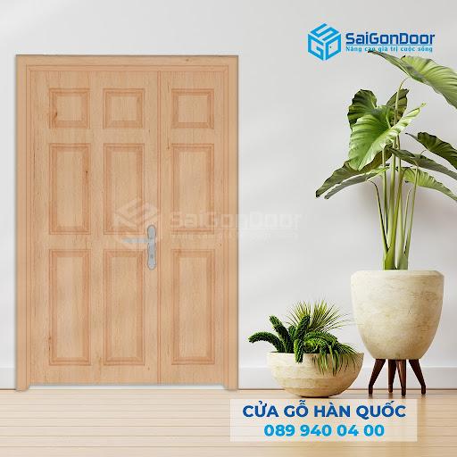 TOP 10 Mẫu cửa gỗ công nghiệp 2 cánh kiểu dáng đẹp