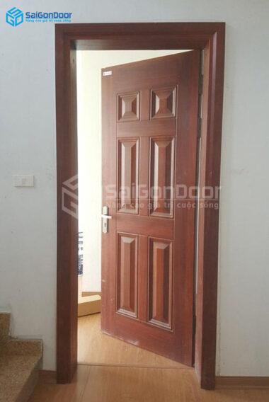 cửa thép vân gỗ
