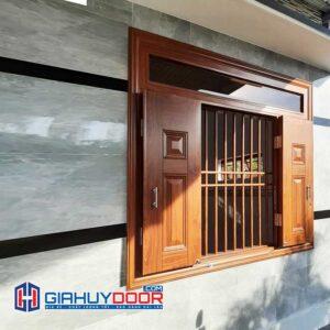 Cửa thép vân gỗ 14