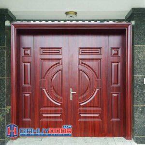 Cửa thép vân gỗ 2
