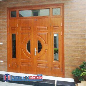 Cửa thép vân gỗ 58