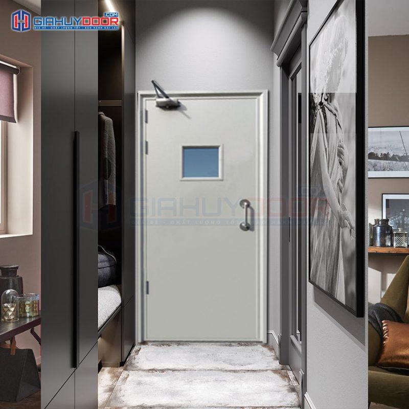 Cửa thép chống cháy tay hơi