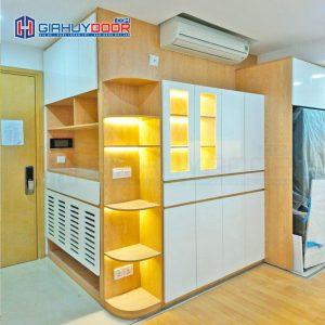 Nội thất tủ gỗ kệ gỗ TU 34