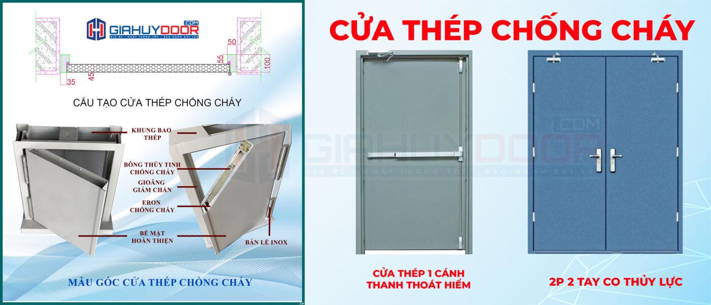 Cấu tạo cửa thép ngăn cháy