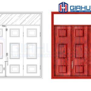 Cửa thép vân gỗ GHD CS3H11