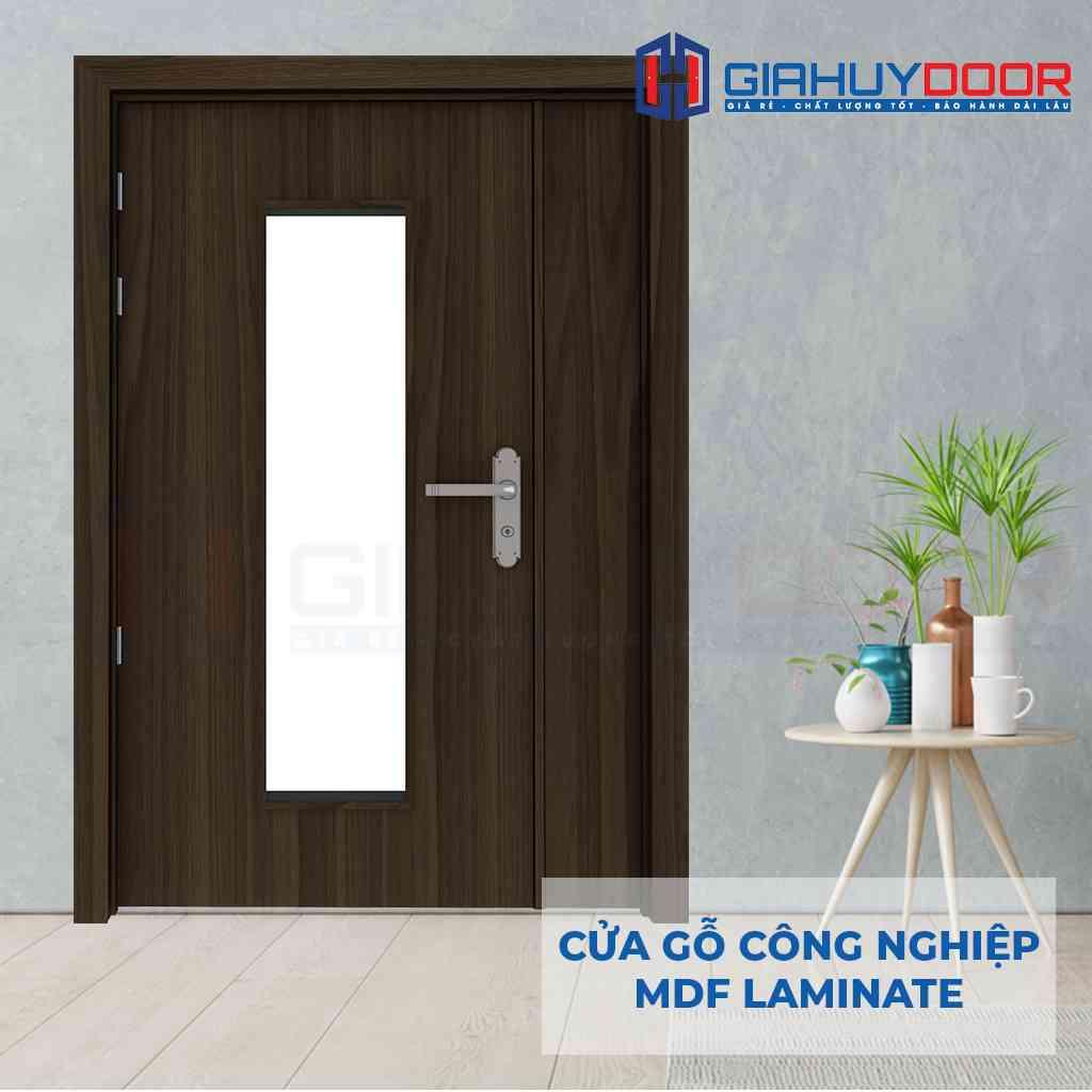 Cua go HDF Laminate 2P1G1.png Cửa gỗ công nghiệp MDF Laminate 2P1G1