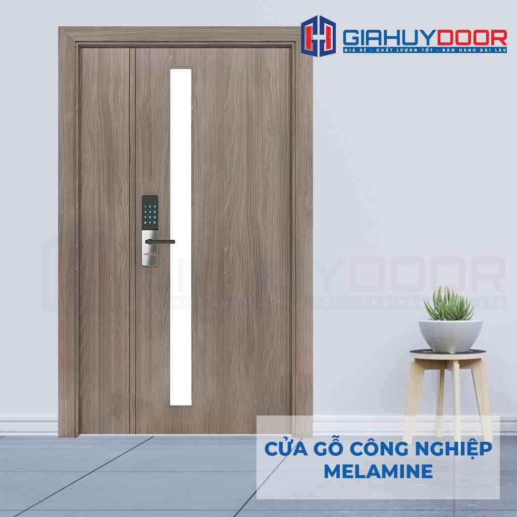 Cua go HDF Melammine 2P1G11.png Cửa gỗ công nghiệp MDF Melamine 2P1G11