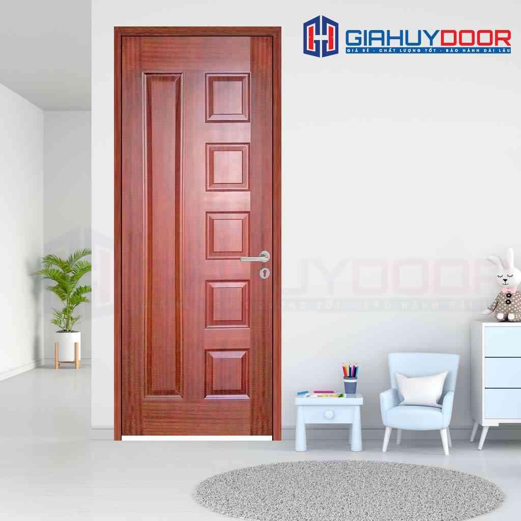Cua go HDF Veneer 6B-cam xe (3).jpg Cửa gỗ công nghiệp HDF Veneer 6B-cam xe (3)