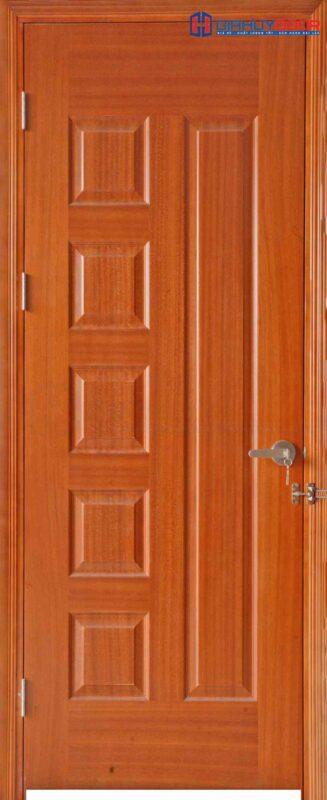 Cửa gỗ công nghiệp HDF Veneer 6B-xoan dao.