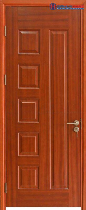Cửa gỗ công nghiệp HDF Veneer 6B xoan dao