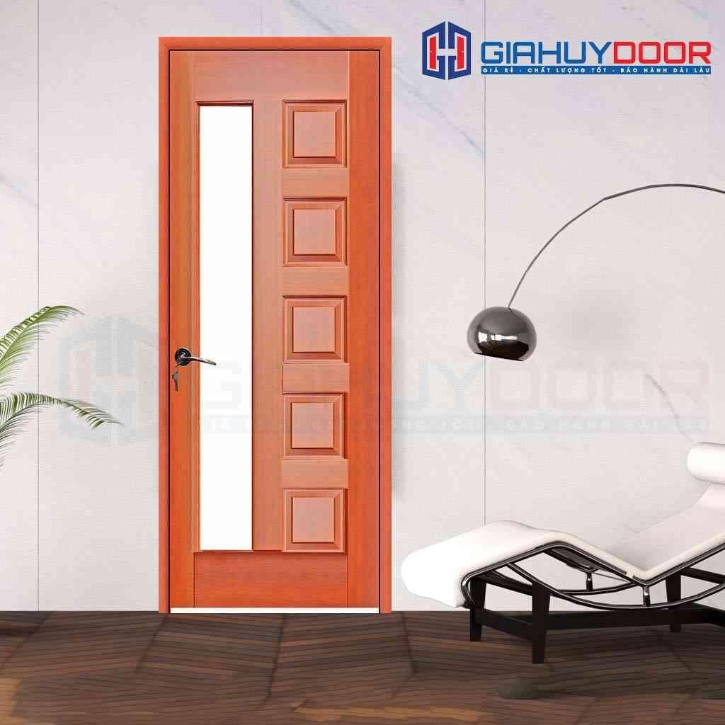 Cua go HDF Veneer 6GL-cam xe (6).jpg Cửa gỗ công nghiệp HDF Veneer 6GL-cam xe (6)
