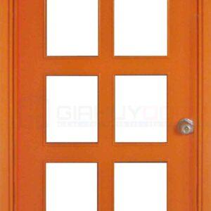 Cửa gỗ công nghiệp MDF Veneer P1G9 cam