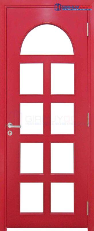 Cửa gỗ công nghiệp MDF Veneer P1G9 hong