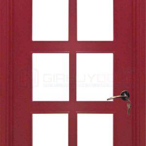 Cửa gỗ cao cấp MDF Veneer P1G9 mau do