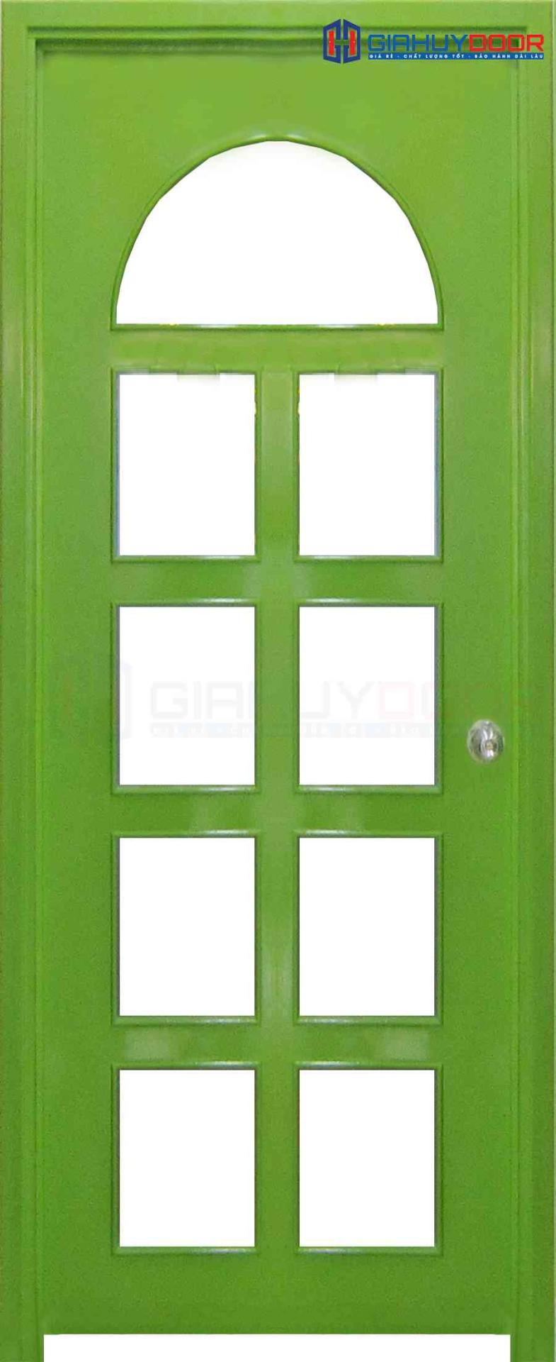 Cua go MDF Veneer P1G9 xanh la.png Cửa gỗ công nghiệp MDF Veneer P1G9 xanh la