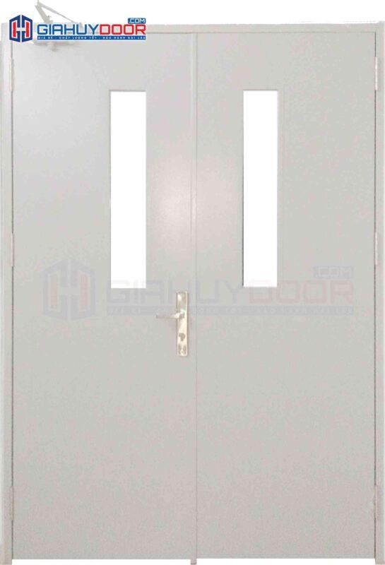 Cửa thép chống cháy TCC 2P1G2