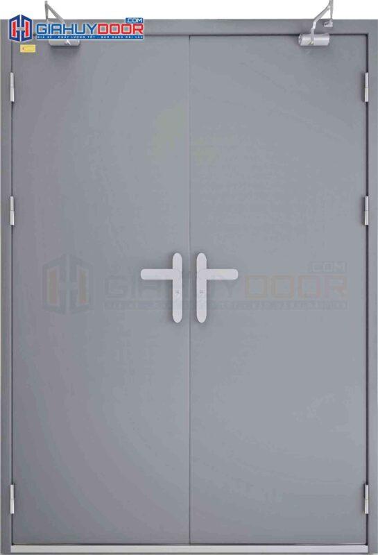 Cửa thép chống cháy TCC 2P dung 2 tay nam cua