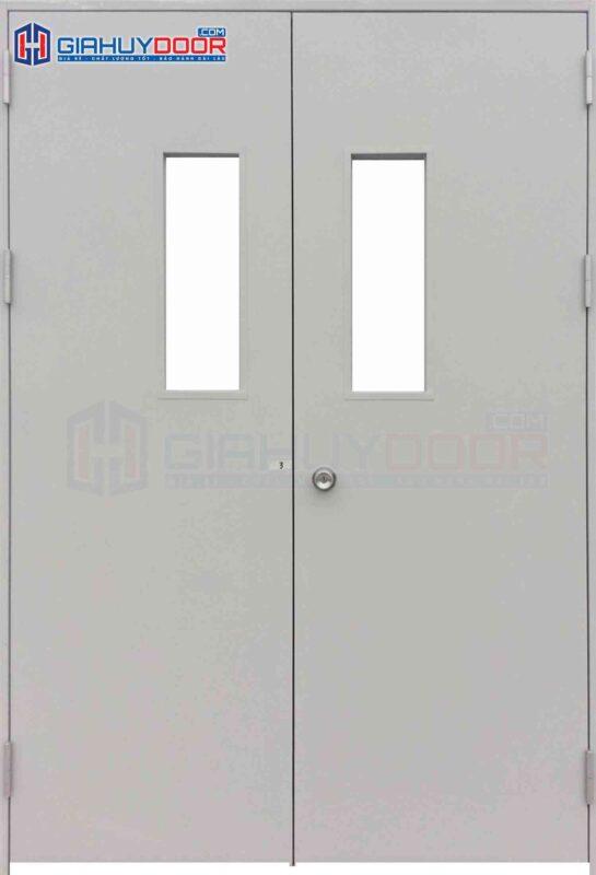 Cửa thép chống cháy TCC 2PG2 khoa coc