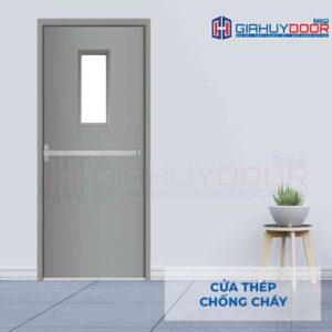 Cửa thép chống cháy TCC P1G1 thoat hiem
