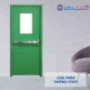 Cửa thép chống cháy TCC P1G1 xanh