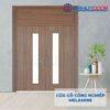 Cửa gỗ công nghiệp MDF Melamine IMG_2198 2 cánh ô kính