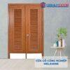 Cửa gỗ công nghiệp MDF Melamine IMG_2207 2 cánh lá sách