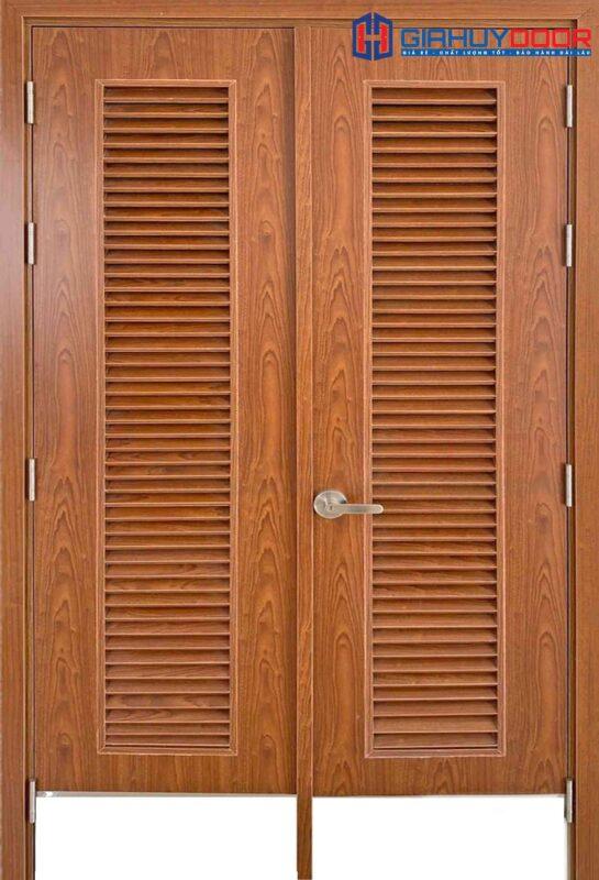 Cửa gỗ công nghiệp MDF Melamine IMG_2207 2 cánh lá sách