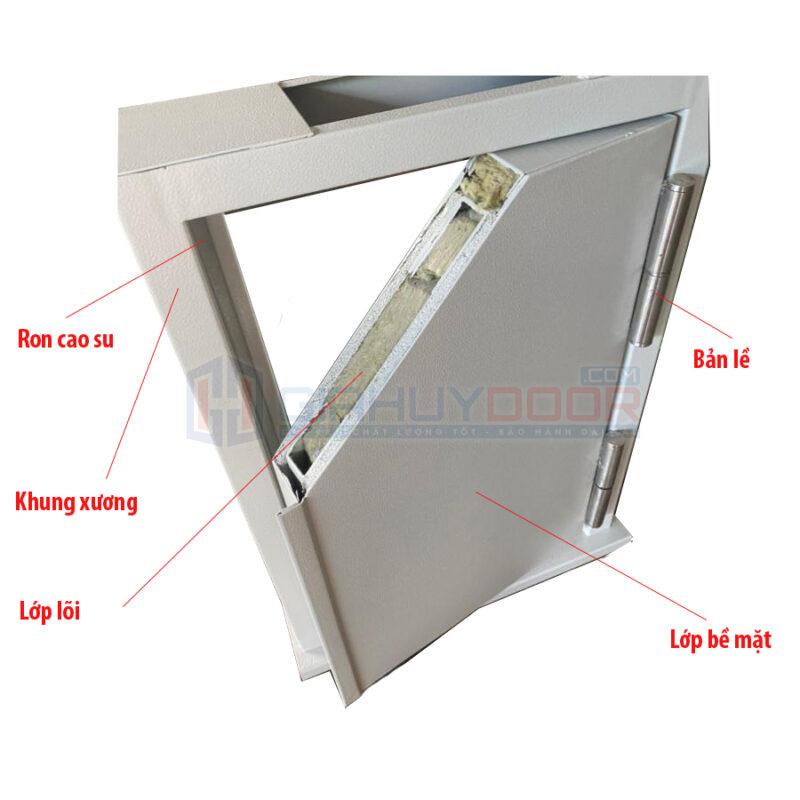 Cấu tạo cửa thép chống cháy tại Giahuydoor