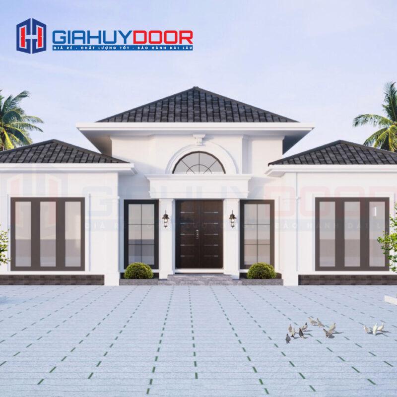 Cửa thép Hàn Quốc được lắp đặt tại căn biệt thự đảm bảo an toàn mà hiện đại