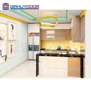 Nội thất nhà bếp kịch trần hiện đại quầy Bar