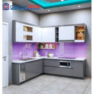 Nội thất nhà bếp chữ L trên dưới