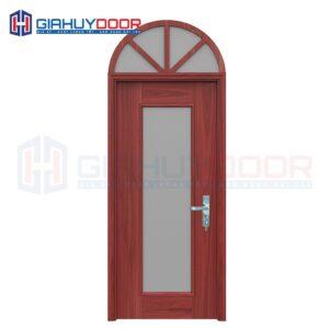 Cửa thép vân gỗ dạng vòm TVGVom-SGD-8
