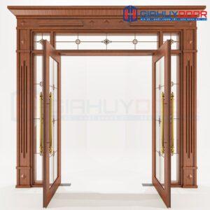 Cửa Nhôm Vân Gỗ 72