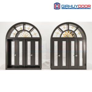 Cửa Nhôm Vân Gỗ SGD-CNVG-22